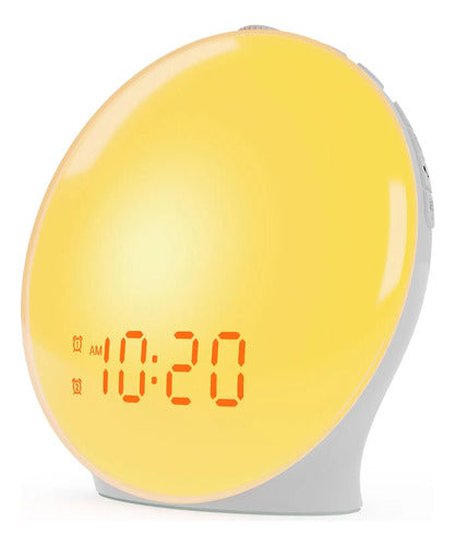 Despertador Infantil Con Luz De Amanecer Simulado Marca X Blanco