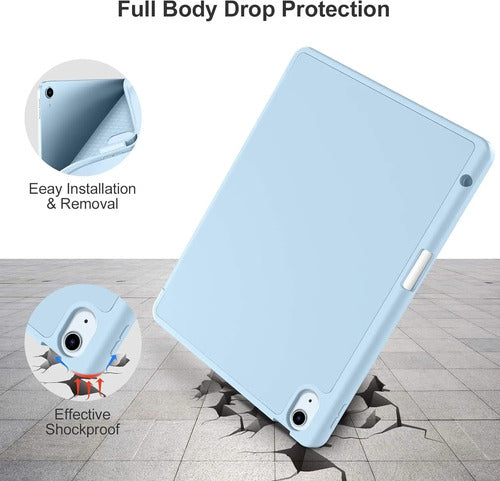 Funda Para iPad Air 11'' 7ma/6ta Gen Y 10.9'' Azul Cielo