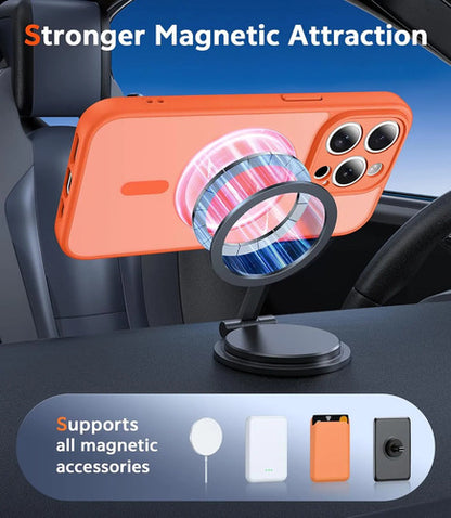 Funda Para iPhone 14 Pro Transparente Anti-amarilleo Naranja