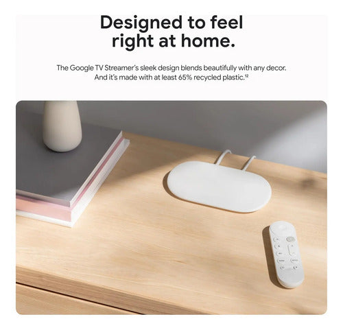Google Tv Streamer 4k 32gb Control Por Voz Porcelain Blanco De Voz