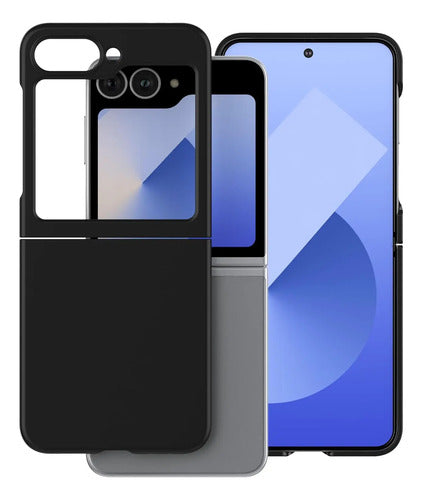 Funda Para Samsung Galaxy Z Flip 6 Y Z Flip 7 Fe Negro