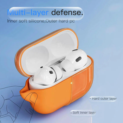 Funda Protectora De Silicona Para AirPods Pro 3 Naranja