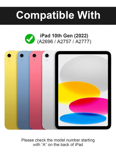 Funda Con Teclado Para iPad (a16) 11th/10th Gen (11/10.9) Negro
