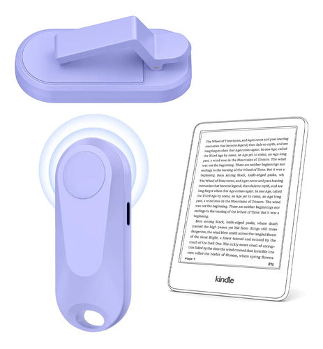 Control Remoto Datafy K2 Pasa Pagina Kindle Kobo Typec Negro Violeta