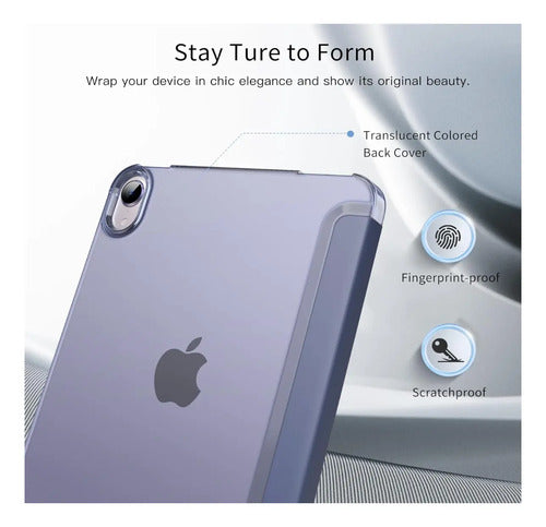 Funda Para iPad Mini 7 (a17 Pro) 2024 Y Mini 6 2021 Lila