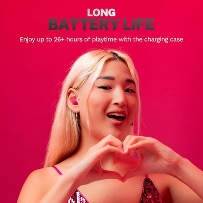 Jlab Go Air Pop+ Auriculares Inalámbricos Bluetooth, Rosa Rosa Oscuro