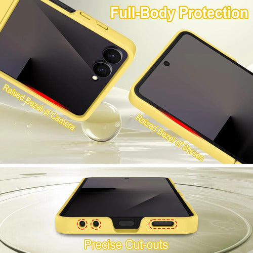 Funda Para Samsung Galaxy Z Flip 7 (magsafe) Amarillo