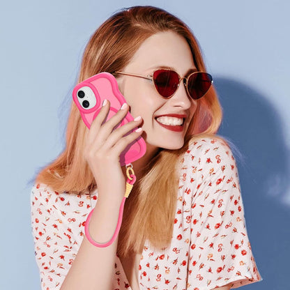 Funda Nzenguer Para iPhone Con Correa Rosa Chicle