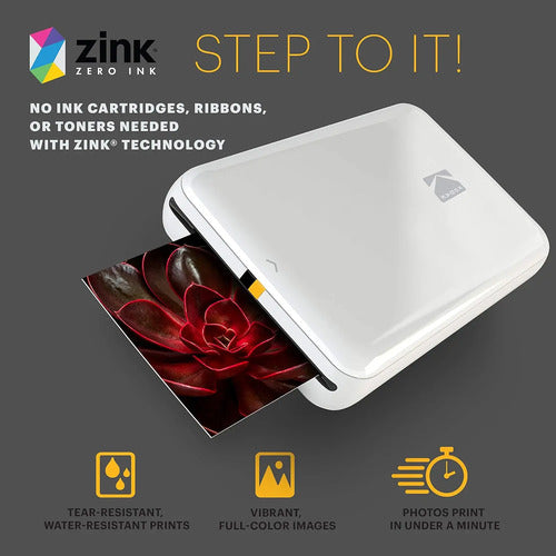 Impresora De Fotos Koda Step Instant Smartphone - Blanco Blanco