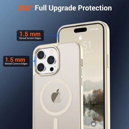 Funda Magnética Supfine Para iPhone 14 Pro Beige Lisa