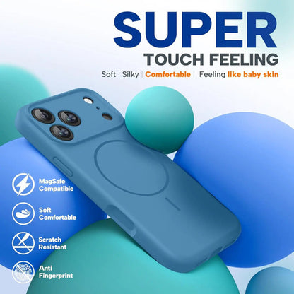 Funda Magnética Miracase Para iPhone 17 Pro Azul Acero