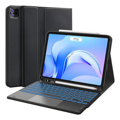 Chesona Funda Con Teclado Para iPad Air 11 Y Pro 11, Retr... Negro