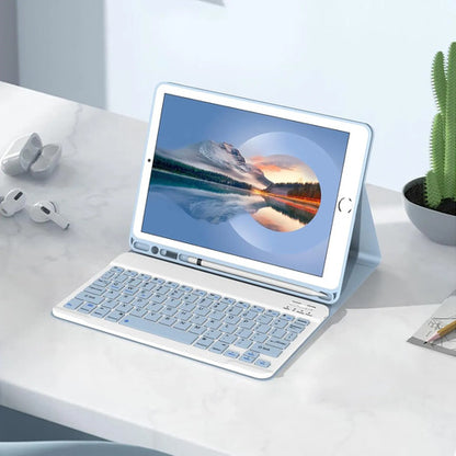 Funda Con Teclado Para iPad De 9.7 Pulgadas 2018/2017 6a/5a Azul Claro