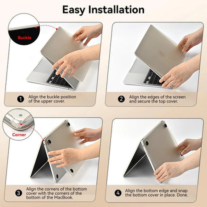 Carcasa Funda Transparente Para Macbook Air 13.6' Negro
