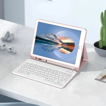 Funda Con Teclado Para iPad De 9.7 Pulgadas 2018/2017 6a/5a Rosa