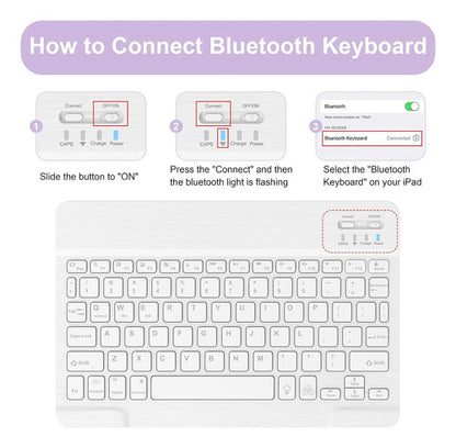 Funda Con Teclado Para iPad (a16) 11th/10th Gen Violeta