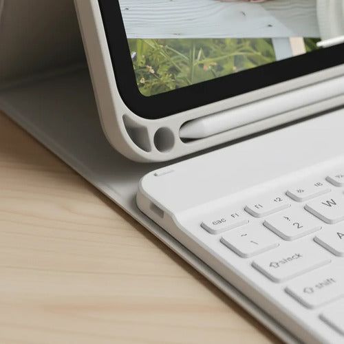 Funda Con Teclado Para iPad (a16) 11th/10th Gen (11/10.9) Gris