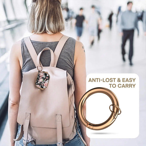 Estuche Funda Para AirPods Pro 3ra Gen Con Llavero Rosa Chicle