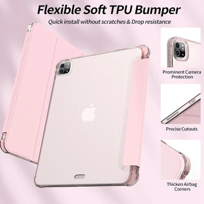 Funda Para iPad Pro 11 Pulgadas Con Soporte Para Lápiz Rosa