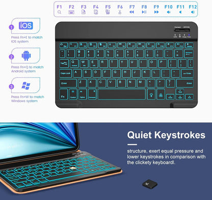 Funda Con Teclado Para iPad Air 11-inch Y Air 10.9 Inch Azul Marino