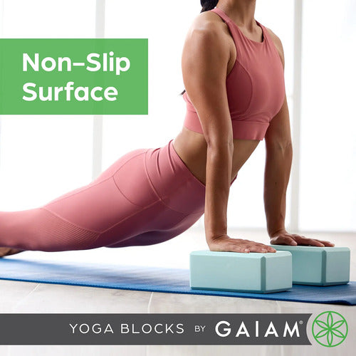 Bloque De Yoga Gaiam En Espuma Eva Antideslizante Y Liviana Rubor Ateniense