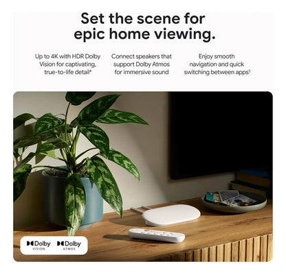 Google Tv Streamer 4k 32gb Control Por Voz Porcelain Blanco De Voz