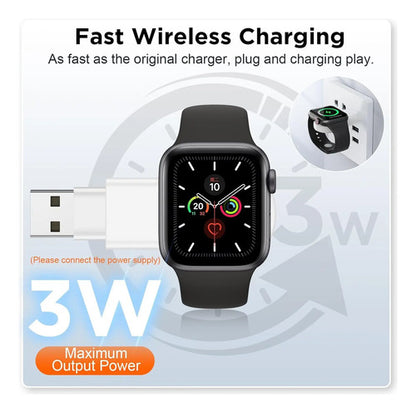Cargador Usb Portátil Para Apple Watch Usb C Y Usb A Blanco