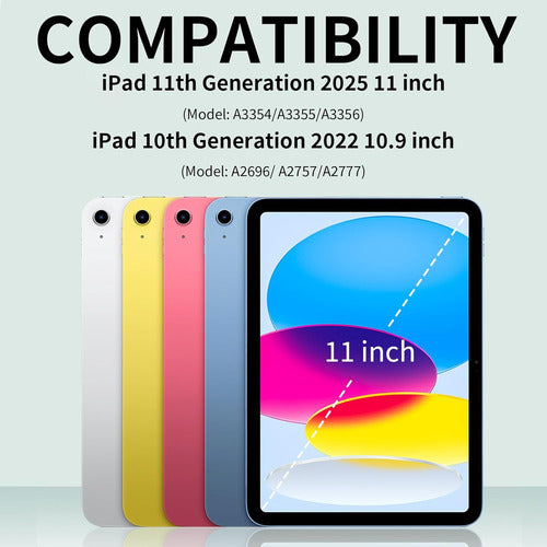 Funda Para iPad A16 10 (10.9 ) Y 11 Gen (2022-2025)
