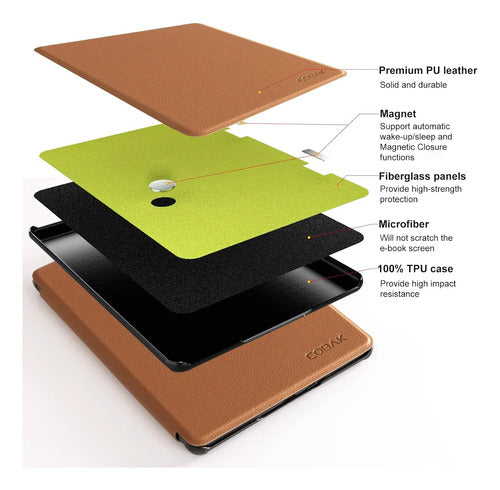 Funda Para Kindle De 6 Pulgadas Marrón