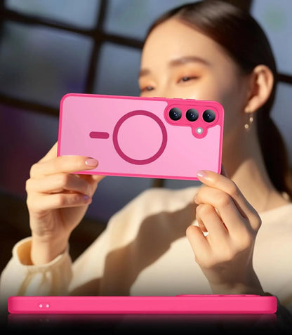 Funda Magnética Para Samsung Galaxy S25 Fe Rosa