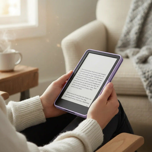 Funda Premium Para Kindle Paperwhite Lila