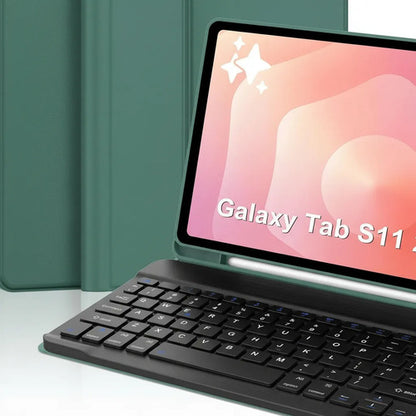 Funda Con Teclado Para Samsung Galaxy Tab S11 11' Verde Lima