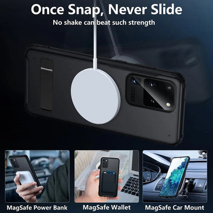 Funda Magnética Tianniuke Para Samsung Galaxy S20 Ultra Negro