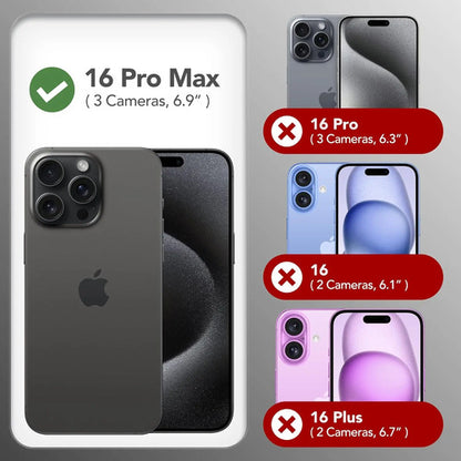 Funda Magnética Para iPhone 16 Pro Max Azul