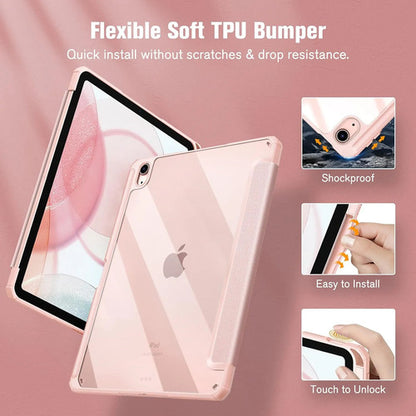 Funda Hybrid Slim Para iPad Air 11' M3/m2, 5ta/4ta. Rosa