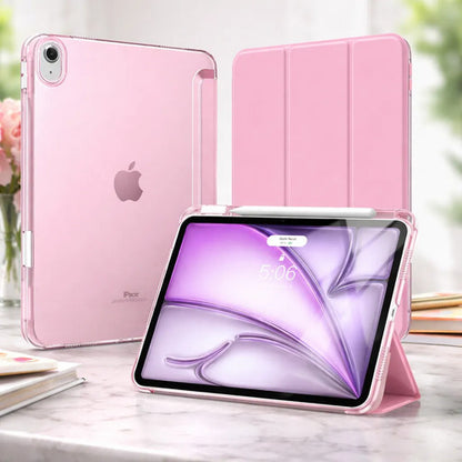 Funda Hybrid Slim Para iPad Air 11' M3/m2, 5ta/4ta. Rosa Chicle