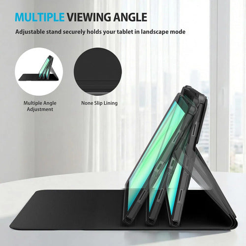 Funda Con Teclado Inalámbrico Para Galaxy Tab A11 & A9 Negro