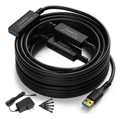 Cable Extensor Usb 3.0 Activo 75 Pies Negro