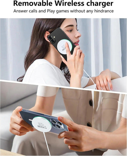 Cargador Inalámbrico Magnético Para iPhone Blanco