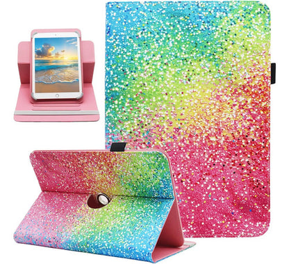Funda Giratoria Universal Para Tablet 9.5-10.5 Pulgadas Arena Colorida