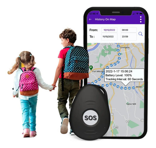 Seculife Kids - Rastreador Gps Sos Para Niños Y Ancianos