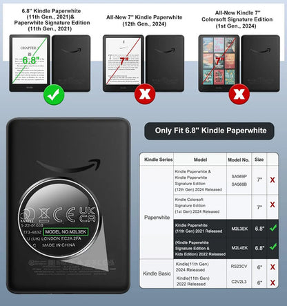 Funda Universal Para Kindles De S 6.8 Pulgadas Turquesa