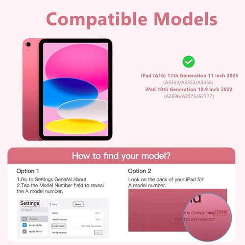 Funda Giratoria Para iPad Rosa Chicle