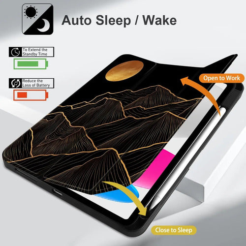 Funda Dongke Para iPad Generación 10-11 Dorado
