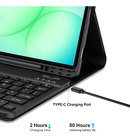 Funda Con Teclado Samsung Galaxy Tab A11 2025 Y A9 2023 8.7 Negro