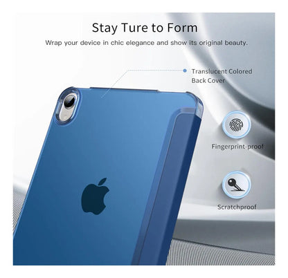 Funda Para iPad Mini 7 (a17 Pro) 2024 Y Mini 6 2021 Azul Acero