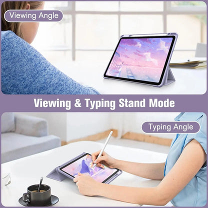 Funda Hybrid Slim Para iPad Air 11' M3/m2, 5ta/4ta. Lila