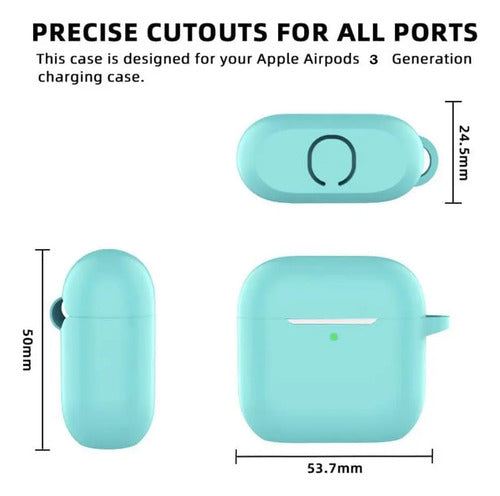 Funda De Silicona Para AirPods Pro 3 Con Kit Naranja