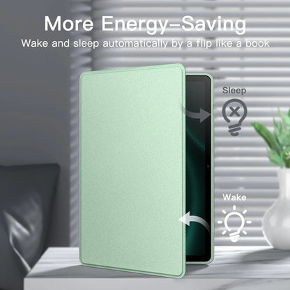 Funda Para Samsung Galaxy Tab S9 Fe+ 12.4' Con Soporte Lapiz Verde Claro