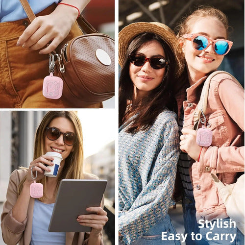 Funda Protectora De Silicona Para AirPods 4 Rosa